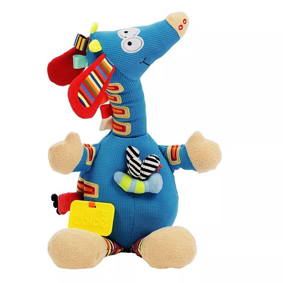Dolce Musical Giraffe Plush Interactive Plush  Educational/Sensory Toy - Picture 1 of 1
